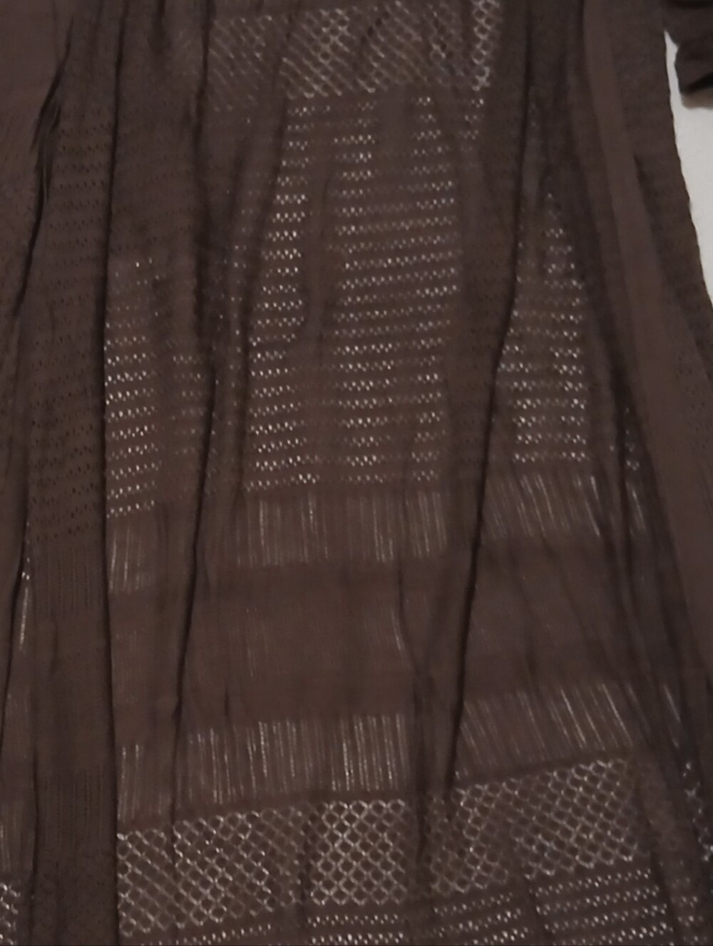torrid Brown Sheer Open-Weave Swim Cover-Up